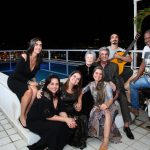 Iná, Deise Magalhães,Thaiza, Cristina, Gisela, Thomaz, Antonio Carlos Jr e Paulo Sapuri(musicos)