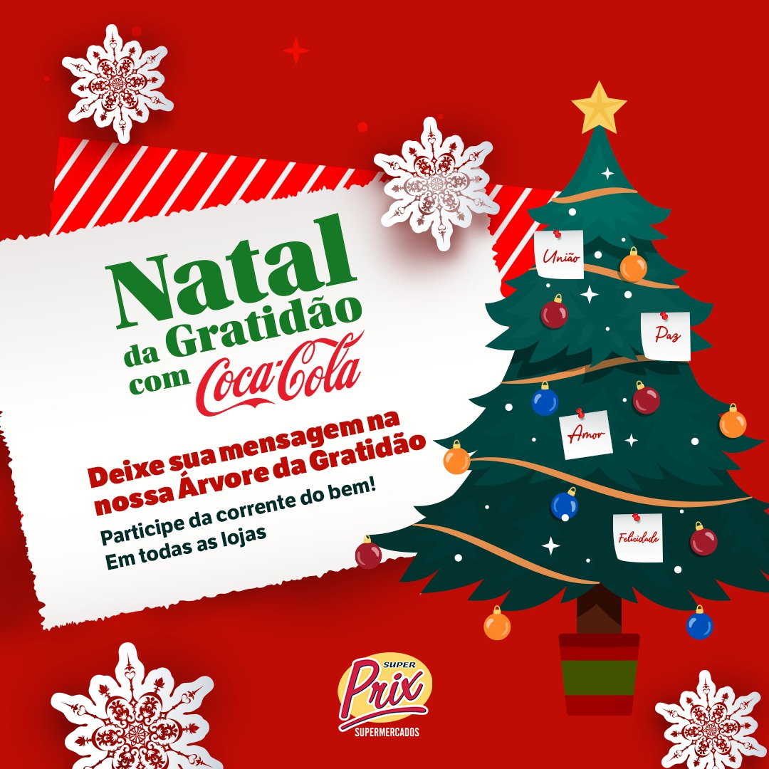 Superprix e Coca-Cola lançam campanha de Natal da Gratidão | Portal Anna  Ramalho